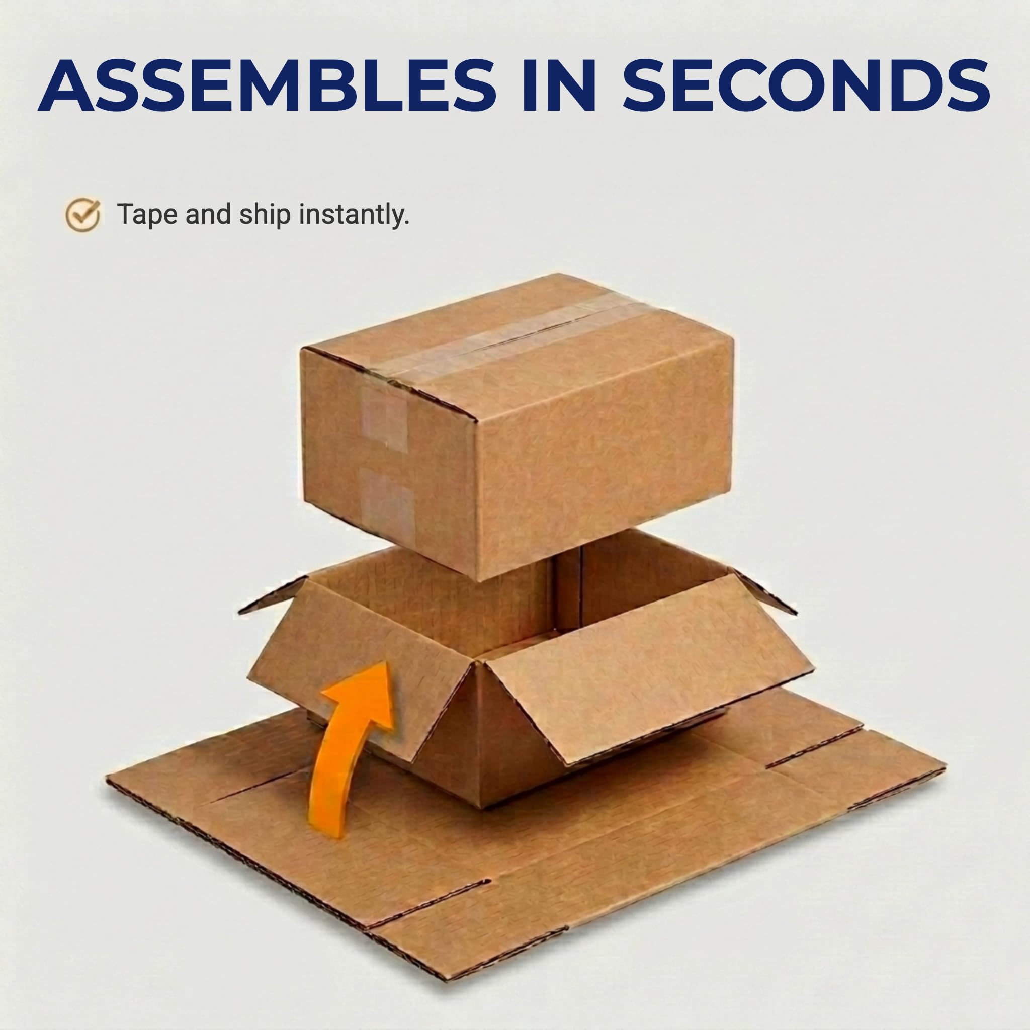 BOX USA Cube Shipping Boxes 8"L x 8"W x 8"H (25-Pack) - Small Corrugated Cardboard Packaging Boxes for Shipping, Packing, Moving, and Storage at Home, Office, or Business - Image 5