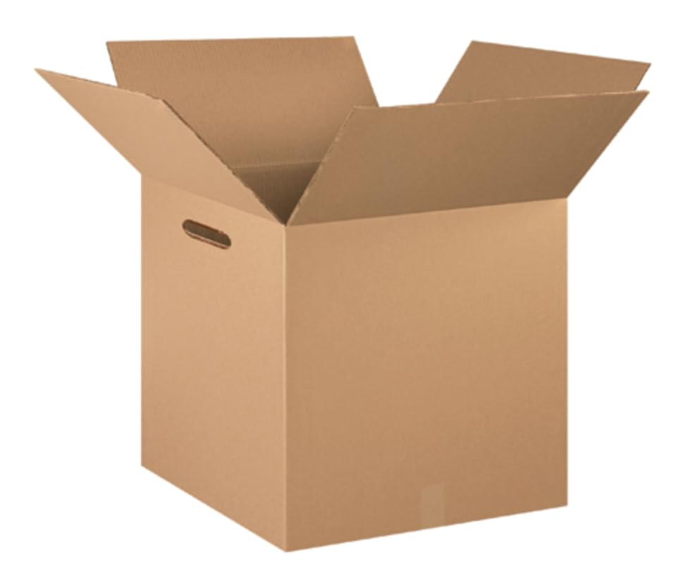 BOX USA 18x18x18 Corrugated Cardboard Double Wall Boxes with Handles Large, 18”L x 18”W x 18”H, Pack of 10 | Shipping, Packaging, Moving, Storage Box for Home or Business, Strong Wholesale Bulk Boxes - Image 4