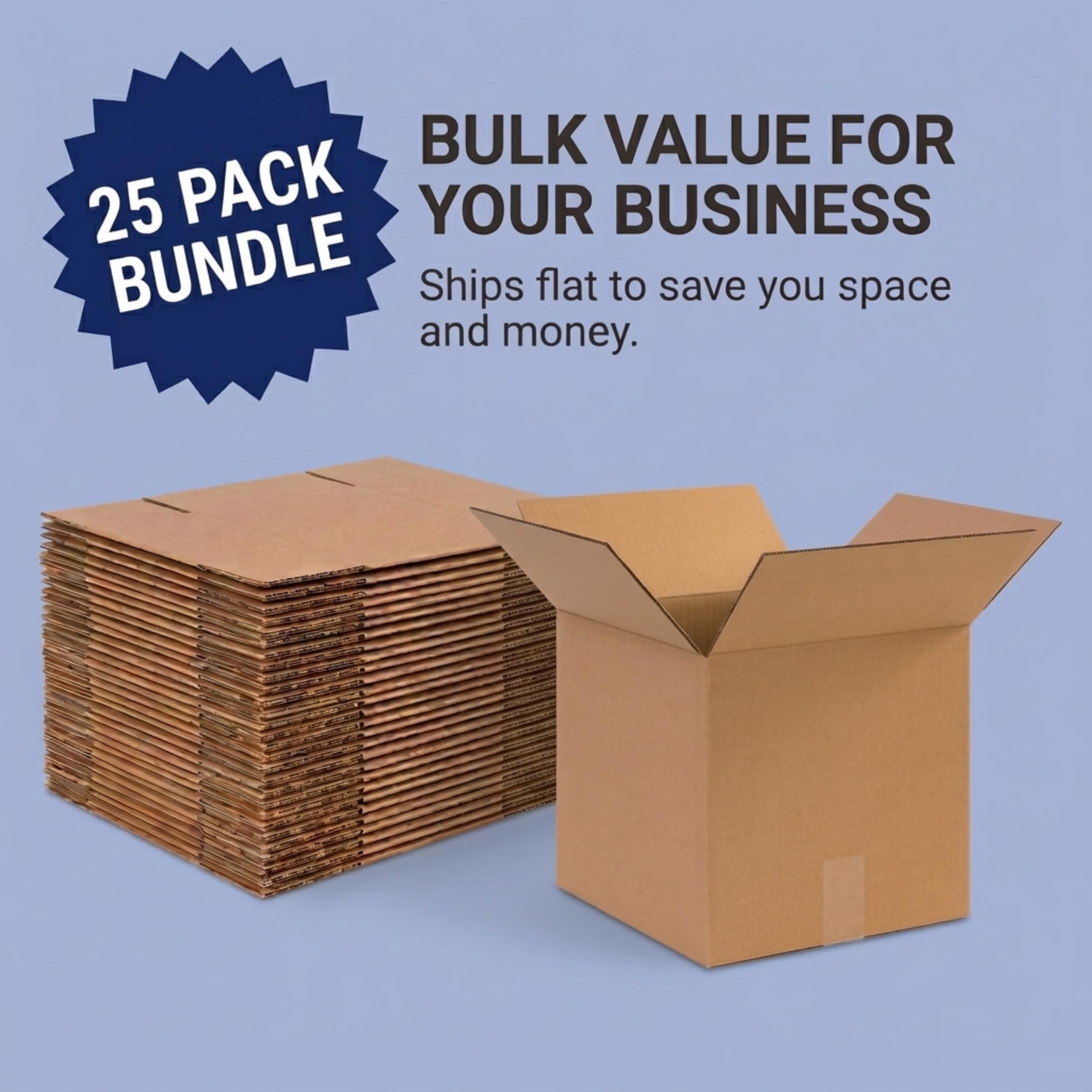 BOX USA Cube Shipping Boxes 12"L x 12"W x 12"H (25-Pack) - Corrugated Cardboard Box for Moving, Mailing, Packing, Packaging and Storage - Image 5