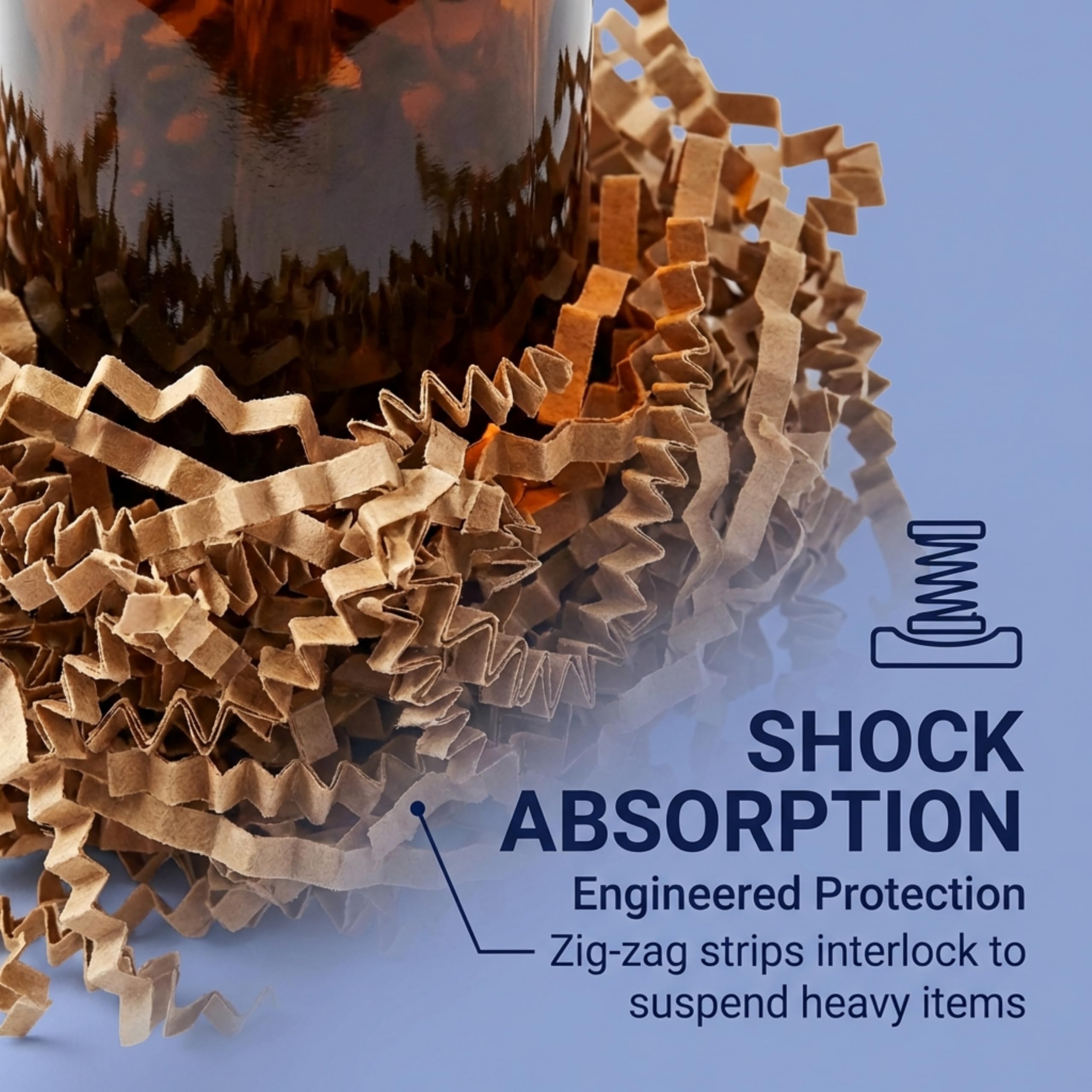 Box USA Kraft Crinkle Paper Filler (10lb) - Shredded Paper for Basket Stuffing, Shipping, Packaging, Confetti, Crafts & Holidays - Crinkle Cut - Image 3