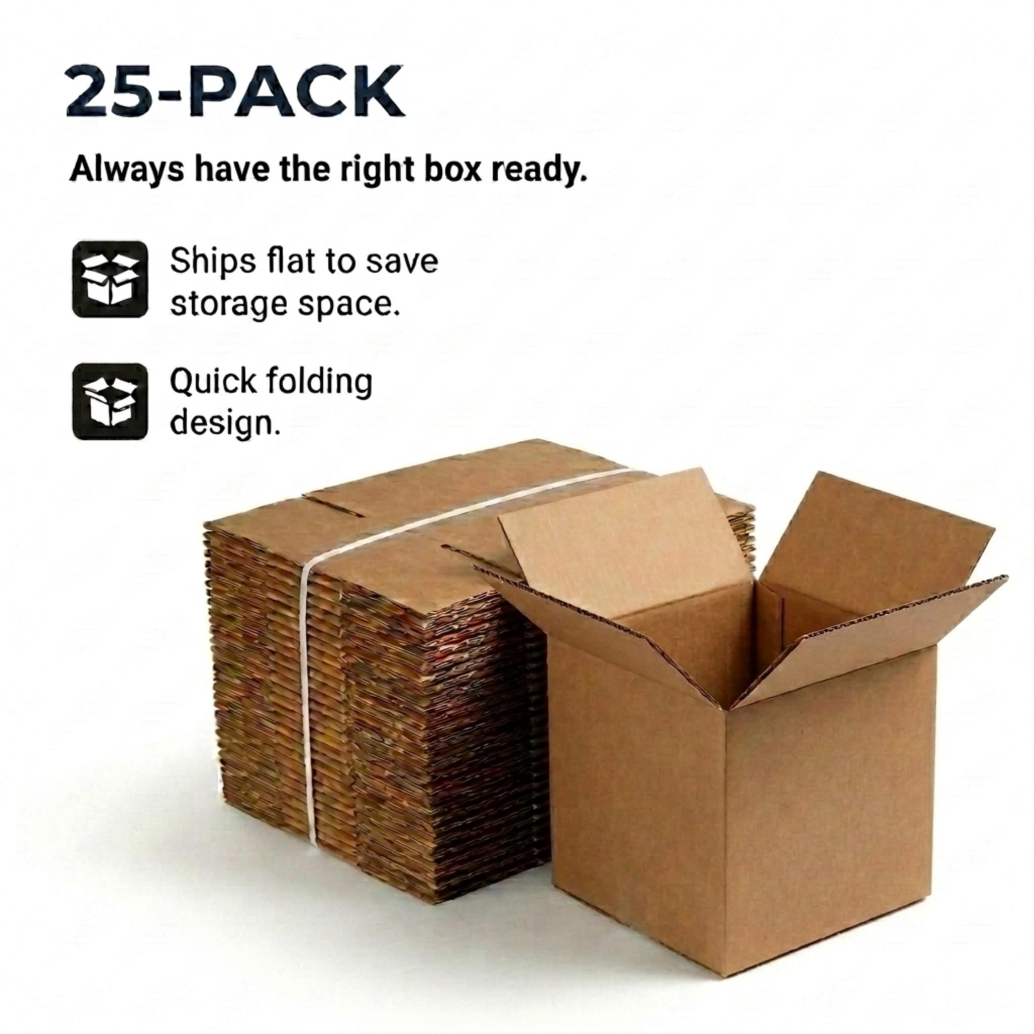 BOX USA Shipping Boxes Small 10"L x 10"W x 10"H 25-Pack, Cardboard Box for Shipping, Moving, Mailing, Packing, Packaging and Storage - Image 7