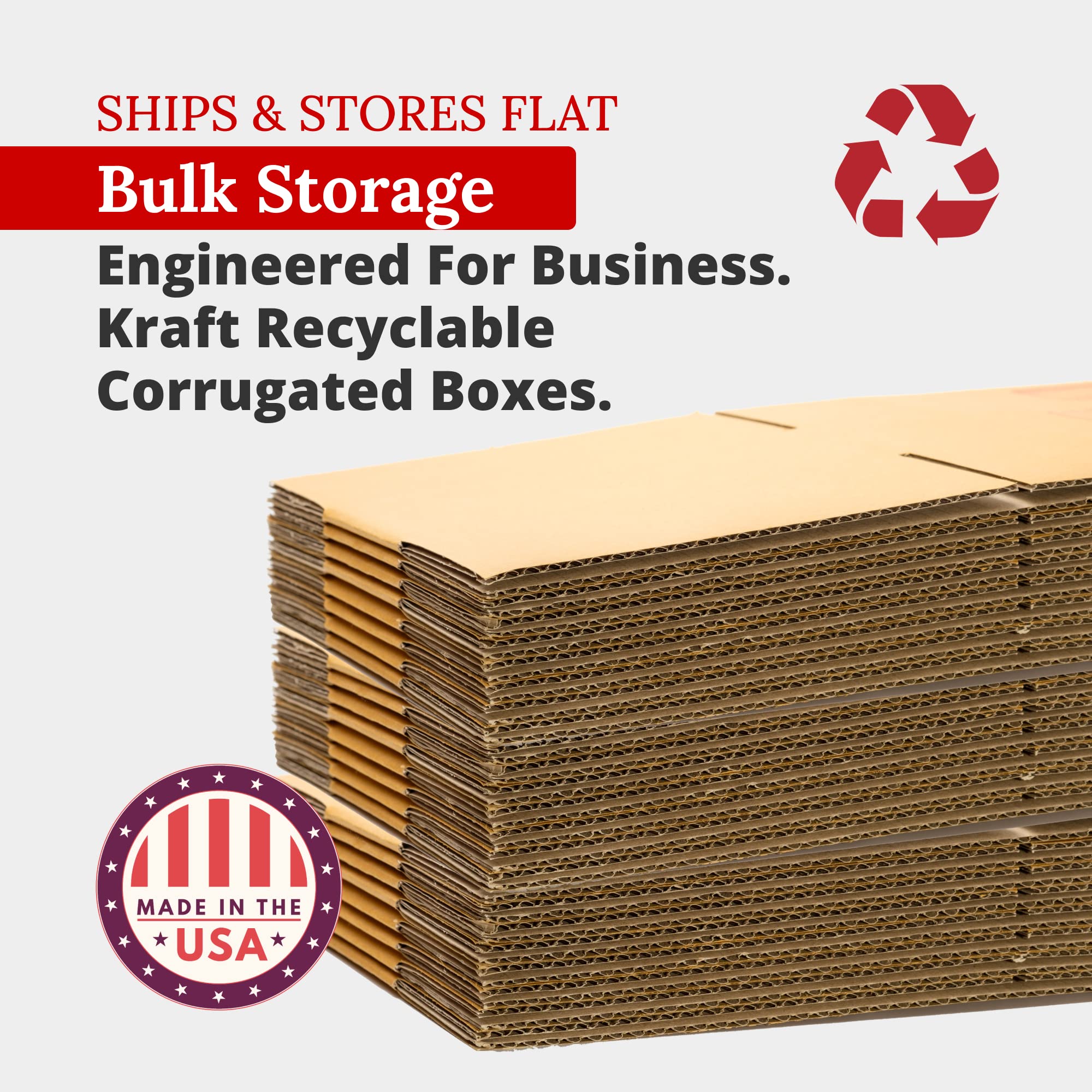 Partners Brand 14x10x5 Corrugated Cardboard Boxes, 14"L x 10"W x 5"H, Pack of 25 | Shipping, Packaging, Moving, Storage Box for Business, Strong Wholesale Bulk Boxes 14x10x5 14105 - Image 3