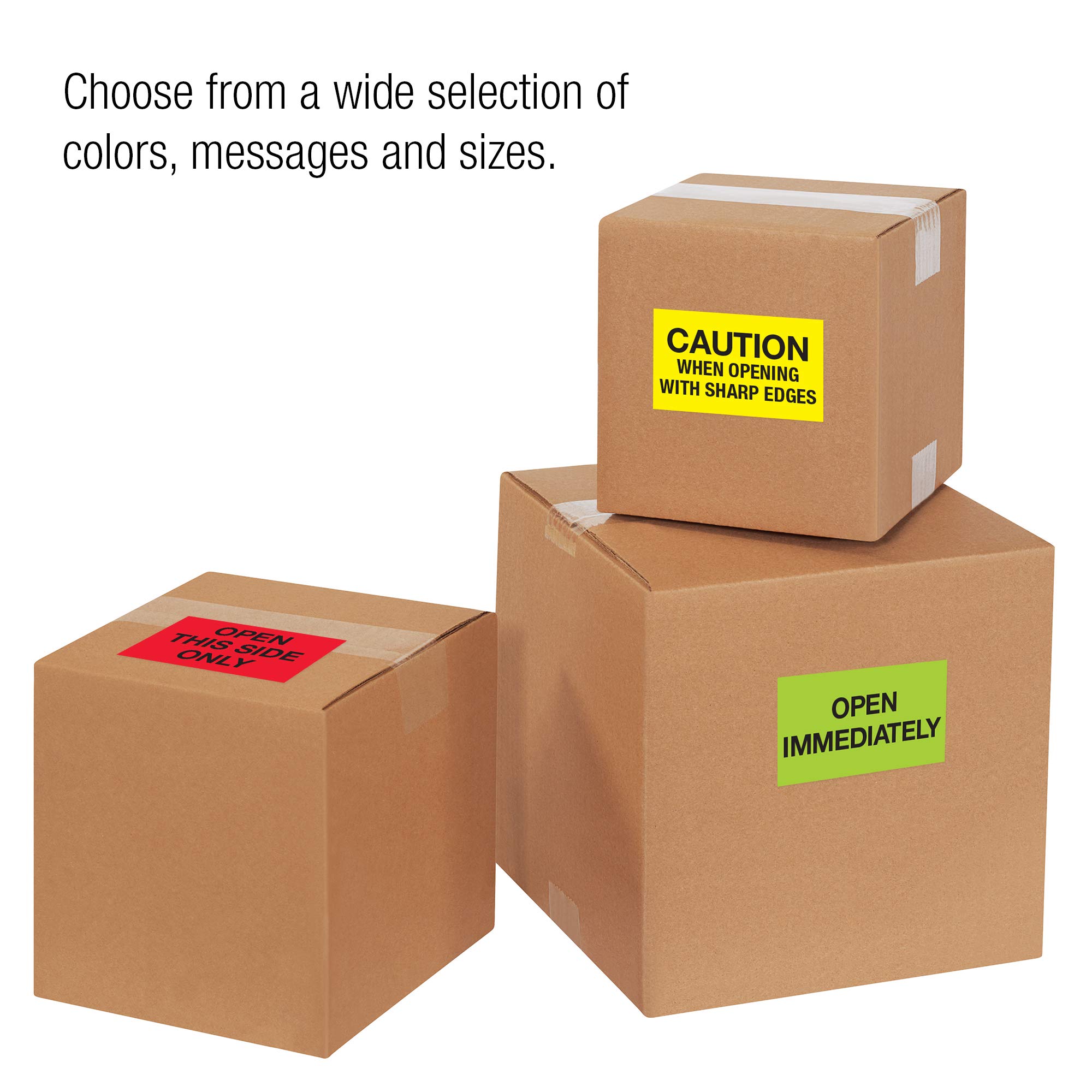 Tape Logic Aviditi Tape Logic 3" x 5","Received" Fluorescent Green Sticker, for Shipping, Handling, Packing, and Moving (1 Roll of 500 Labels) - Image 3