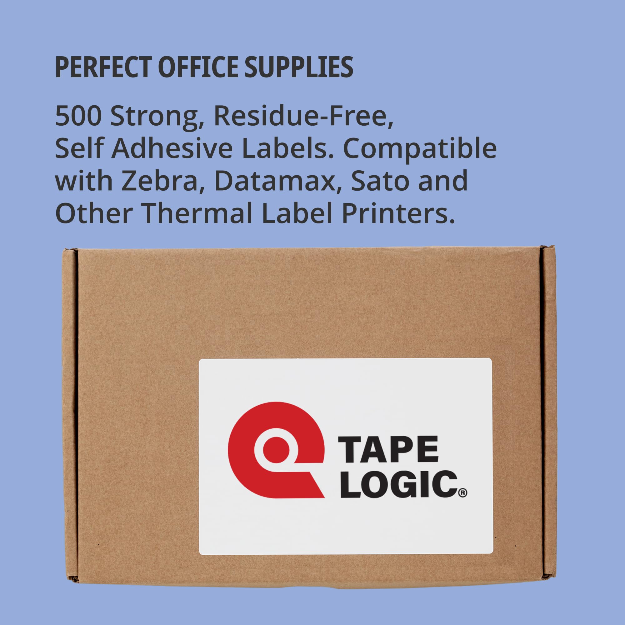 Tape Logic Direct Thermal Shipping Labels - 4x6 Label Roll (500 Labels) | Perforated, Commercial Grade, for Thermal Printer - Perfect for Shipping & Mailing - Image 3