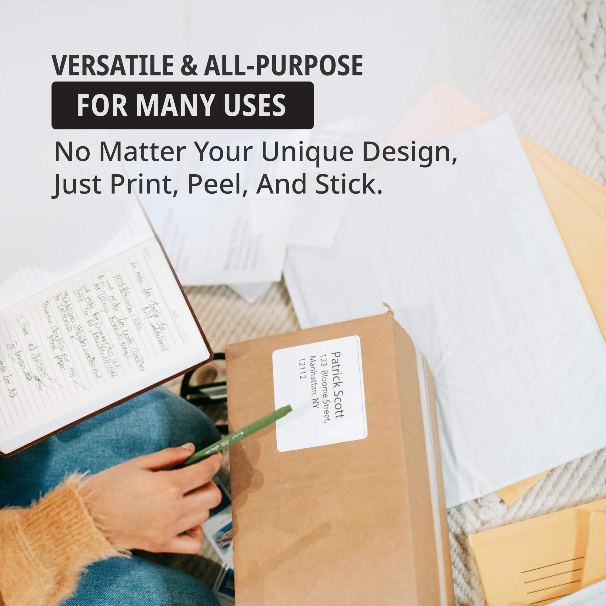 Tape Logic Direct Thermal Shipping Labels - 4x6 Label Roll (500 Labels) | Perforated, Commercial Grade, for Thermal Printer - Perfect for Shipping & Mailing - Image 5