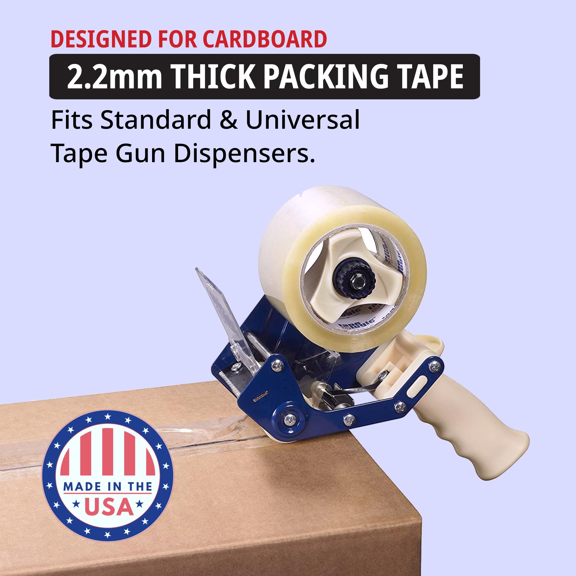 Tape Logic Packing Tape (1-Roll), 2" x 55 yd 2.2 Mil - Strong Clear Packaging Tape Refill for Shipping, Moving, Order Fulfillment - Image 4